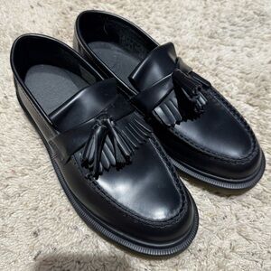 Dr. Martens Black Tassel Slip-On Loafers